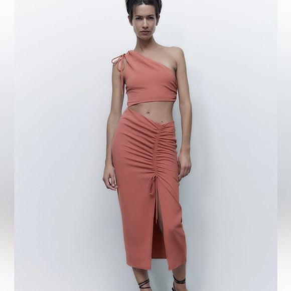 Zara Dresses & Skirts - NWT Zara Draped One-Sleeve Asymmetric Dress